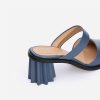 Pleated Heel Mule